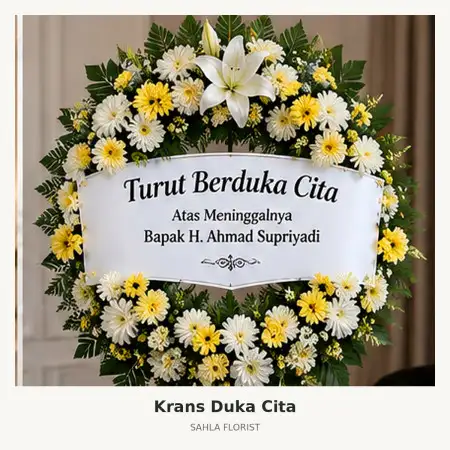 Krans Bunga Duka Pakuwon Indah