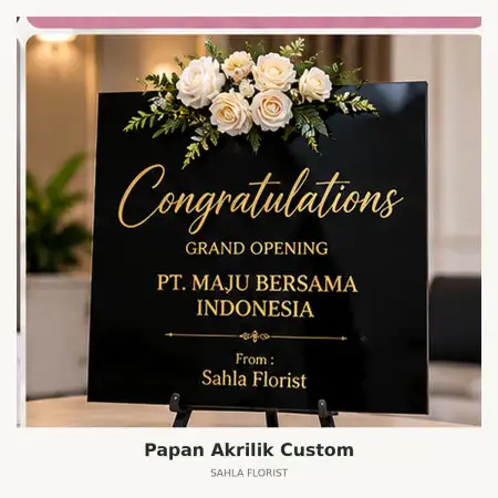 Papan Bunga Akrilik Pakuwon Indah